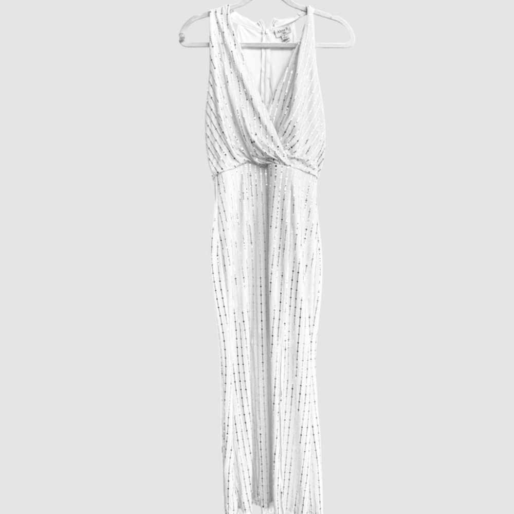 Alexa B Women's Silver Maxi Dress